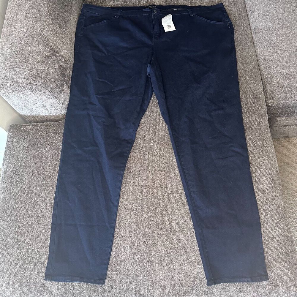 NWT Universal Standard Seine High Rise Black Skinny Jeans Womens 28 Dark Wash